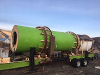 150 yard per hour trommel, Factory built 6' diameter, on trailer