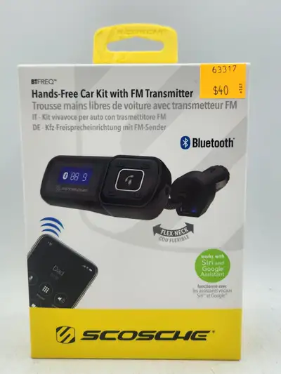 Scosche Car FM Bluetooth Transmitter **NEW IN BOX**, View more