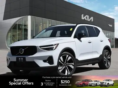 Imagine effortlessly embracing every drive in the sophisticated and safe 2024 Volvo XC40 Plus Dark T...