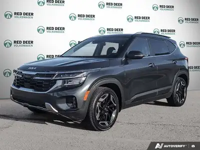 The 2025 Kia Seltos X-Line AWD in a striking gray finish with an automatic transmission offers confi...