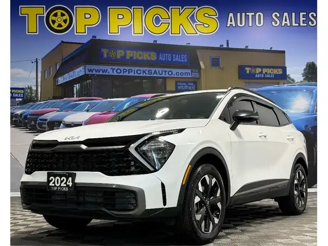 2024 Kia Sportage X-Line, AWD, Leather, Low Kms, Accident Free!