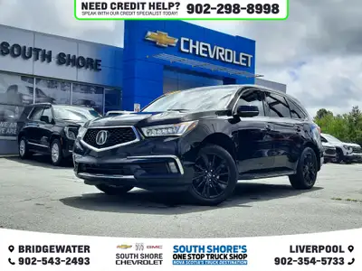 Recent Arrival! Odometer is 7904 kilometers below market average! Black 2020 Acura MDX Technology SH...