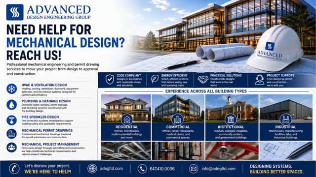 HVAC Plumbing Fire sprinkler design  permit