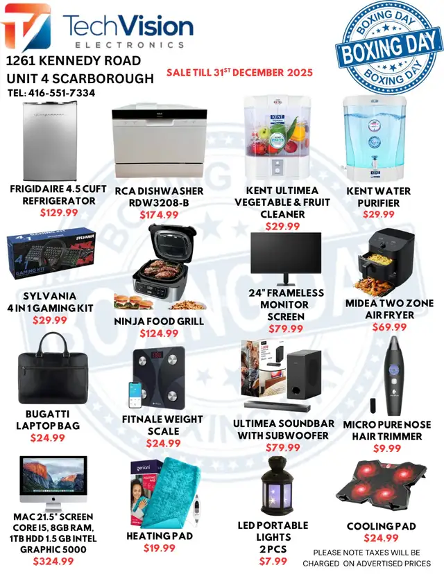 TECHVISION ELECTRONICS BOXING DAY SALE64959970207234120