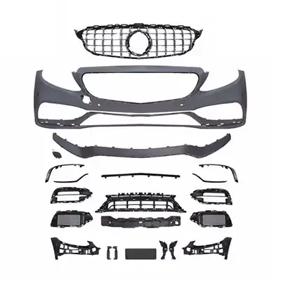 Upgrade your Mercedes Benz C-Class W205 2015-2021 to 2019 C63 AMG Style Look Front Bumper Conversion...