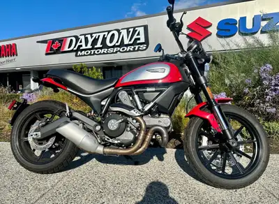 Local Ducati Scrambler! Current kms 44,600! MSRP $5499+ $199 Doc = $5698 + applicable taxes! CARFAX:...