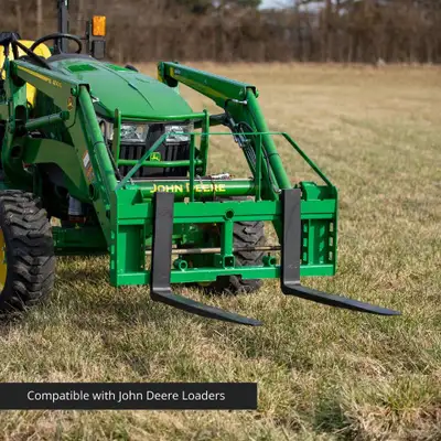 NEW JOHN DEERE COMBO HAY SPEAR & PALLET FORKS 5236047 SALE $1295.00 Includes Frame 48 forks 49 Spear...