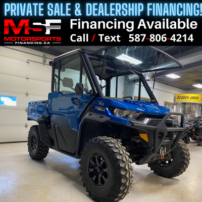 Welcome to Motorsports Financing - Kelowna! 2023 Can am Defender Engine: 850