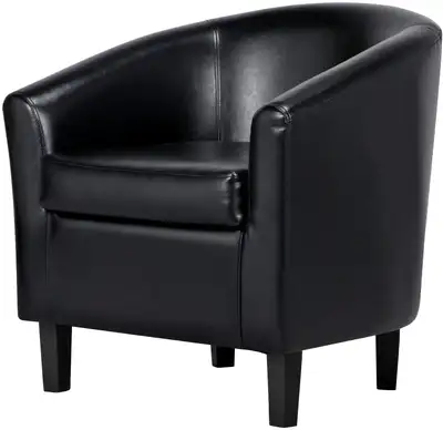 NEW OFFICE MODERN STYLE TUB CHAIR BLACK OR BROWN 112449, View more