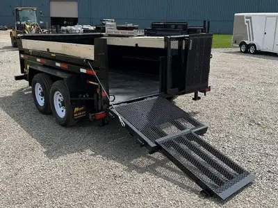 Miska Ultra Low Pro 7 Ton Heavy Duty Dump Trailer 14,000lb GVWR, 81in.x12' Dump Trailers Starting at...