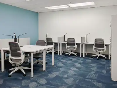 Access a bright and inspiring office space to rent designed to help teams of five to do their best w...