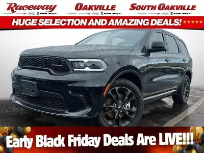 2025 DODGE DURANGO GT All Wheel Drive Black Exterior Black Cloth Seats 3.6L V6 Engine - Blacktop Pac...