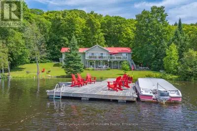 Welcome to your year round waterfront oasis on Lake Cecebe, one of five lakes connected to become th...