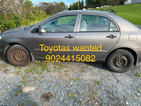 Want to buy 2004 and newer Toyota Corolla