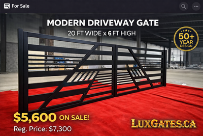 Geometric Driveway Gate! Amazing Design and Best Seller!, View more