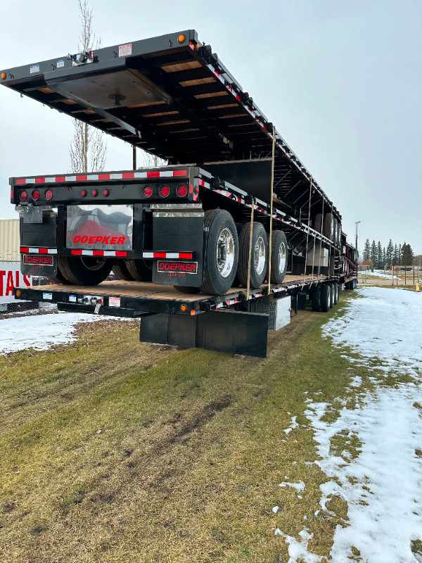 2024 Doepker Tri-Axle Flat Deck/Highboy For Sale/Rent in Heavy Equipment in Red Deer - Image 3