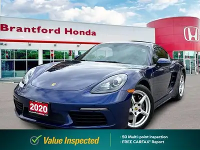 Feel the exhilaration of the open road with this stunning 2020 Porsche 718 Cayman in vibrant Gentian...