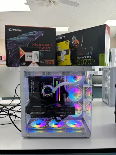 Ryzen 9800X3D w/ RTX 5070 Ti Gaming PC for Sale!!!, View more