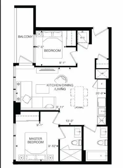 Modern Residences at Artform - Includes Parking & Locker! Location: 86 Dundas St E, Mississauga Layo...
