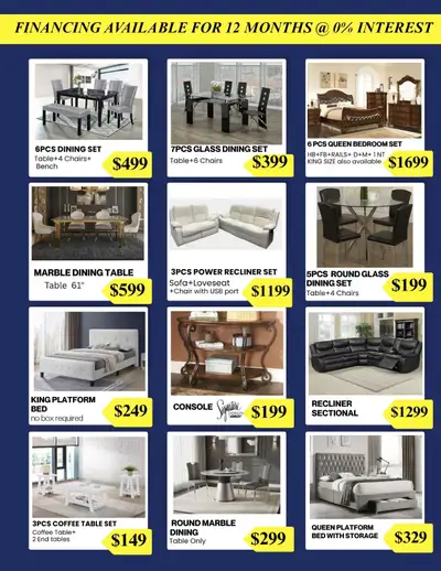 Floor models furniture clearance- EVERYTHING MUST GO!!!, View more