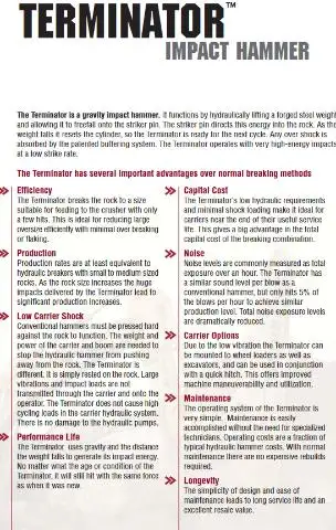 TERMINATOR TX750 75,000 ft-lb QUARRY-DEMOLITION HAMMER/BREAKER in Heavy Equipment in City of Toronto - Image 14