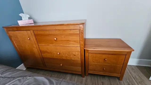 ENSEMBLE MOBILIER CHAMBRE + COMMODE + CHEVET in Beds & Mattresses in City of Montréal - Image 3