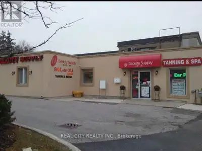 Turnkey lower level salon studio for lease at 365 Main Street North in Brampton, located inside Beau...