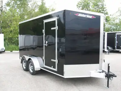 Remorque neuve WERBERLANE Aluminium 7' x 14' v-nose 2 essieux avec mags 6'.6'' de haut interieur ply...