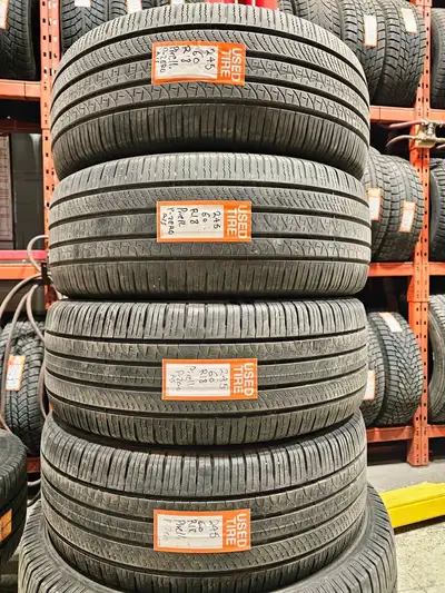 A set of 4 good used P245/60R18 Pirelli P zero All Season Install and balance $500 Loose purchase $1...