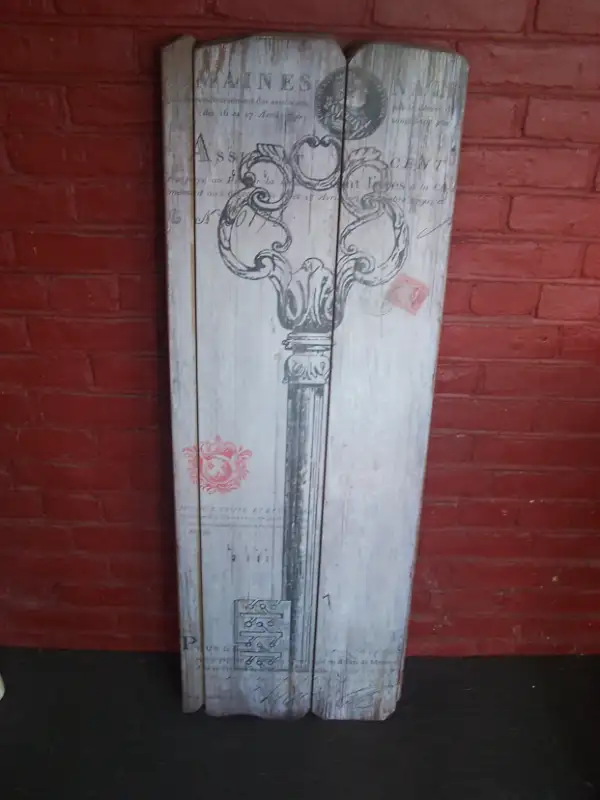 Wood Wall Art (Large) from Home Sense (Shabby Sheek  Design) in Home Décor & Accents in Hamilton - Image 3