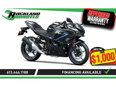 2025 Kawasaki NINJA 500 SE - DEMO La Kawasaki Ninja 500 de 2025 offre une expérience de conduite exa...