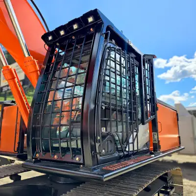 Falling object protection, demolition guarding, cab safety screens, forestry shielding, excavator ar...