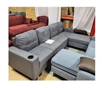 4-Seater L-Shape Sectional Sofa with Chaise and Free Delivery