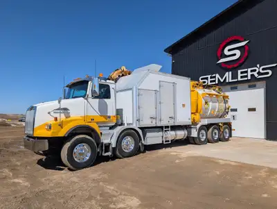 1 Owner!! 2016 Western Star 4900 Tandem Steer Tri Drive Hydro Vac Tridem ZEUS Super Vac VAC2000 SVHT...