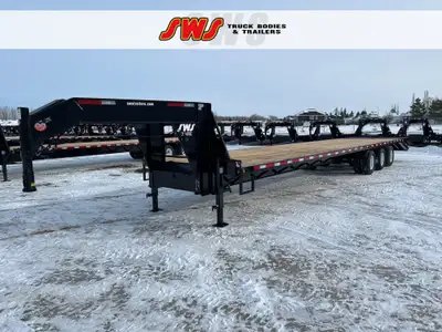 NEW 2026 SWS 8.5 x 40' Gooseneck Trailer Tri Dual Axle 3 x 10,000 lb Axles w/ Electric Brakes on all...