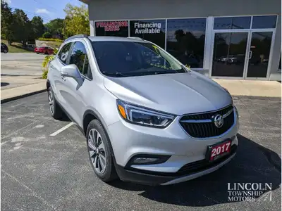 2017 Buick Encore Essence Quicksilver Metallic Odometer is 77551 kilometers below market average! FW...