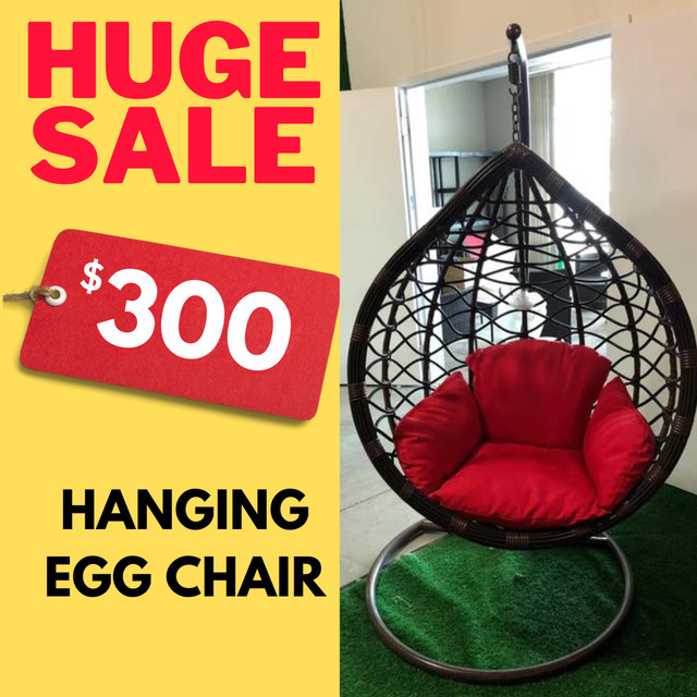 Single Seating Outdoor / Indoor Hanging Egg Patio Chair in Patio & Garden Furniture in City of Toronto - Image 2