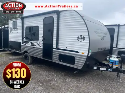 VIKING 18BH BUNKHOUSE FAMILY TRAVEL TRAILER - SLEEPS UP TO 5! Forest River Viking Travel Trailers ar...