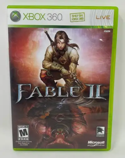 XBOX One 360 XB1 Xbox1 game + case "FABLE II" Microsoft, View more