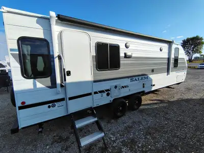 The 2026 Salem 24RLXL is a lightweight travel trailer from Forest River RV's Cruise Lite line, measu...