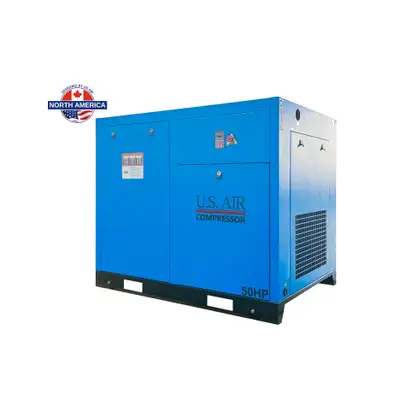50 HP VFD Screw Air Compressor | 1-3 Phase | 208-600V, View more