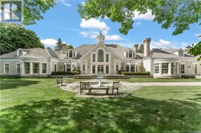 Set on 8.4 acres of exceptional privacy in the center of the town of Rothesay, NB, this landmark est...