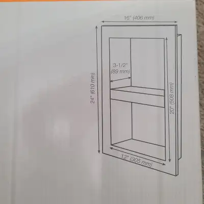 Schluter Kerdi Board 12"×20" Shower Nicha, View more