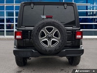 Lease Return, Super Low Kilometers, One Owner, Black 2022 Jeep Wrangler Unlimited Sport 4X4, 8-Speed... (image 4)