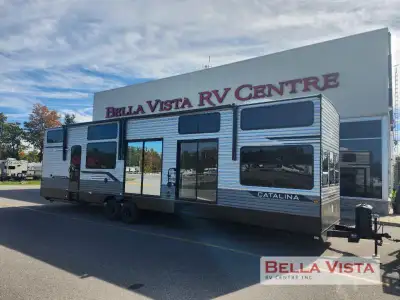 Coachmen Catalina Destination Series Loft 42CONDO destination trailer highlights: Two Lofts Kitchen...