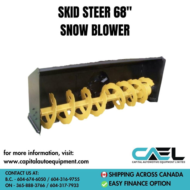 High Quality and heavy duty skid steer snow blower - Brand new! in Other in Whitehorse