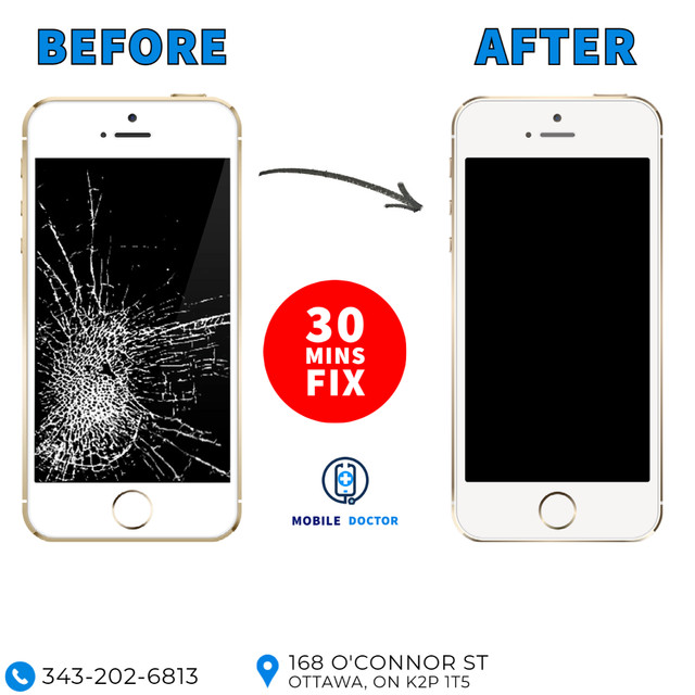 iPhone Screen Repair 6/7PLUS/8X/XR/XsMax11ProMax12/13 in Cell Phone Services in Ottawa