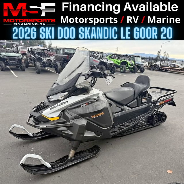 2026 SKI DOO SKANDIC LE 600R E TEC 20 SILENT COBRA WT (FINANCING in Snowmobiles in Winnipeg - Image 2