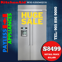 Kitchen-Aid KBSD602ESS 42" Built In Refrigerator 25.0 Cu. Ft. Ca