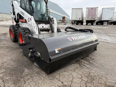 Direct-drive motor powered from loader hydraulics 10-25 GPM flow required (2,000-3,500 psi) 26” brus...